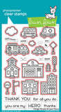 Lawn Fawn Clear Stamps & Dies Combo, Village Heroes (LF2327 & LF2328)