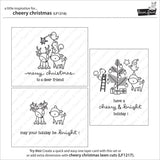 Lawn Fawn, Clear Stamps & Dies Combo, Cheery Christmas (LF1216 & LF1217)