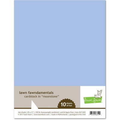 Lawn Fawn, Lawn Fawndamentals, 8.5"X11", Moonstone Cardstock, 100lb Heavyweight