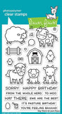 Lawn Fawn Clear Stamps & Dies Combo, Hay there (LF1595 & LF1596)