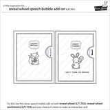 Lawn Fawn, Reveal Wheel Speech Bubble Add-On, Thinlits Dies