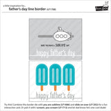 Lawn Fawn, Lawn Cuts Custom Craft Die, Father's Day Line Border