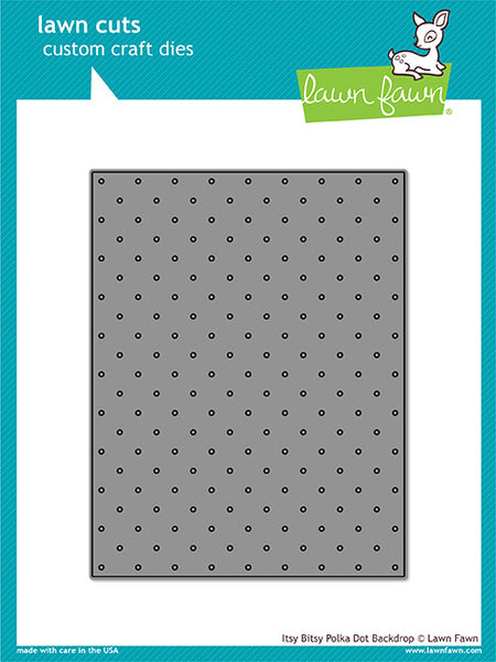 Lawn Cuts Custom Craft Die, Itsy Bitsy Polka Dot Backdrop