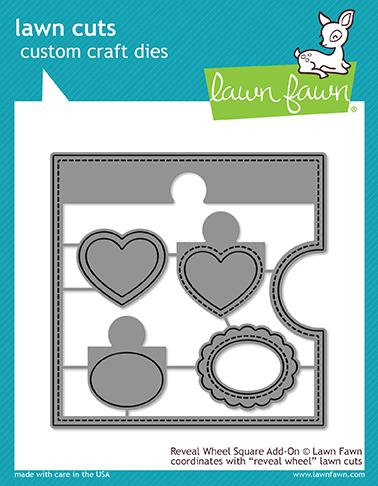 Lawn Fawn, Lawn Cut Custom Craft Dies, Reveal Wheel Square Add-On (LF1791)