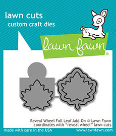 Lawn Fawn, Lawn Cuts Custom Craft Die, Reveal Wheel Fall Leaf Add-On