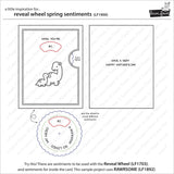 Lawn Fawn, Reveal Wheel Spring Sentiments, Clear Stamps