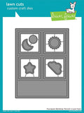 Lawn Fawn, Lawn Cuts Custom Craft Die, Foursquare Backdrop: Portrait (LF2065)