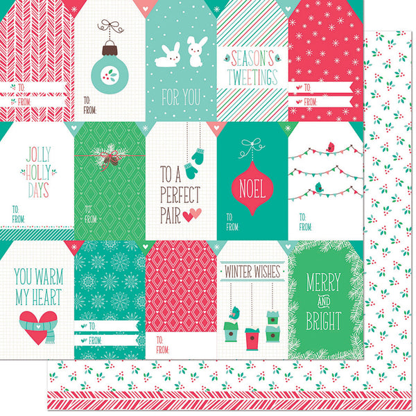 Lawn Fawn, Snowday Remix, Double-Sided Cardstock 12"X12", Hoodie Remix