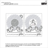 Lawn Fawn Clear Stamps & Dies Combo, Unicorn Picnic (LF2319 & LF2320)