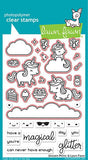 Lawn Fawn Clear Stamps & Dies Combo, Unicorn Picnic (LF2319 & LF2320)
