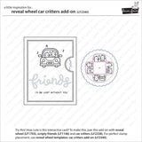 Lawn Fawn, Lawn Cuts Custom Craft Die, Reveal Wheel Car Critters Add-On