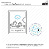 Lawn Fawn, Lawn Cuts Custom Craft Die, Reveal Wheel: Puffy Cloud Add-On