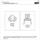 Lawn Fawn Clear Stamps & Dies Combo, Long Distance Hugs (LF2510 & LF2511)