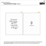 Lawn Fawn Clear Stamps & Dies Combo, Long Distance Hugs (LF2510 & LF2511)