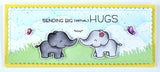 Lawn Fawn Clear Stamps & Dies Combo, Long Distance Hugs (LF2510 & LF2511)