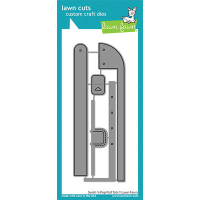 Lawn Fawn, Lawn Cuts Custom Craft Die, Swish 'N Pop Pull Tab (LF2518)