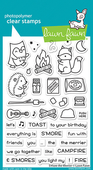 Lawn Fawn Clear Stamps & Dies Combo, S'more the Merrier (LF2593 & LF2594)