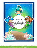 Lawn Fawn, Flip-Flop Clear Stamps & Dies Combo, Mermaid For You Flip-Flop (LF2595 & LF2596)