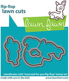 Lawn Fawn, Flip-Flop Clear Stamps & Dies Combo, Mermaid For You Flip-Flop (LF2595 & LF2596)