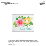 Lawn Fawn, Lawn Cuts Custom Craft Die, Happy Hibiscus