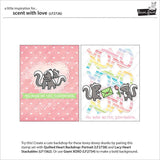 Lawn Fawn Clear Stamps & Dies Combo, Scent With Love (LF2726 & LF2727)