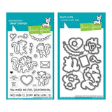Lawn Fawn Clear Stamps & Dies Combo, Scent With Love (LF2726 & LF2727)