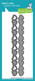 Lawn Cuts Custom Craft Die, Valentine Hearts Border (LF2736)