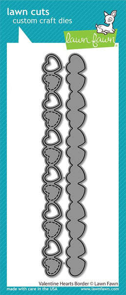 Lawn Cuts Custom Craft Die, Valentine Hearts Border (LF2736)