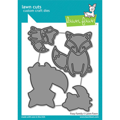 Lawn Fawn, Lawn Cuts Custom Craft Die, Foxy Family