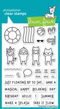 Lawn Fawn Clear Stamps 4"X6", Pool Party