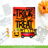 Lawn Fawn, Lawn Cuts Custom Craft Die, Tiny Gift Box Jack-O'-Lantern Add-On (LF2968)