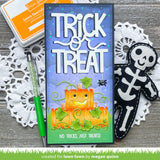 Lawn Fawn, Lawn Cuts Custom Craft Die, Tiny Gift Box Jack-O'-Lantern Add-On (LF2968)