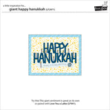 Lawn Fawn, Lawn Cuts Custom Craft Die, Giant Happy Hanukkah