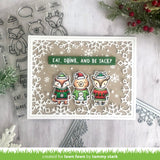 Lawn Fawn, Lawn Cuts Custom Craft Die, Snow Flurries Backdrop (LF2976)