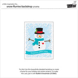 Lawn Fawn, Lawn Cuts Custom Craft Die, Snow Flurries Backdrop (LF2976)