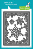 Lawn Fawn, Lawn Cuts Custom Craft Die, Snow Flurries Backdrop (LF2976)