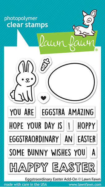 Lawn Fawn Clear Stamps 4"X6", Eggstraordinary Easter Add-On (LF3079)