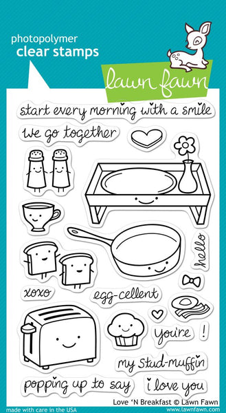Lawn Fawn, Love'n Breakfast, Clear Stamps - Scrapbooking Fairies