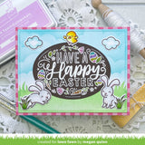 Lawn Fawn, Photopolymer Clear Stamps, Giant Easter Messages