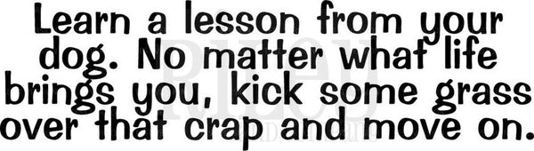 Riley & Company, Rubber Stamps, Learn A Lesson From Your Dog