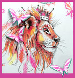 Pink Ink Designs, A5 Clear Stamps Set, Lion, Fauna Series
