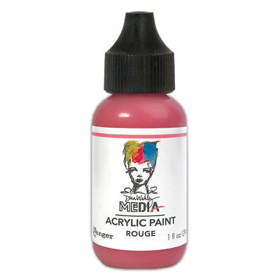 Dina Wakley Media Acrylic Paint 1oz, Rouge