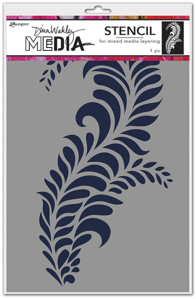Dina Wakley Media Stencils 9"X6", Giant Flourish