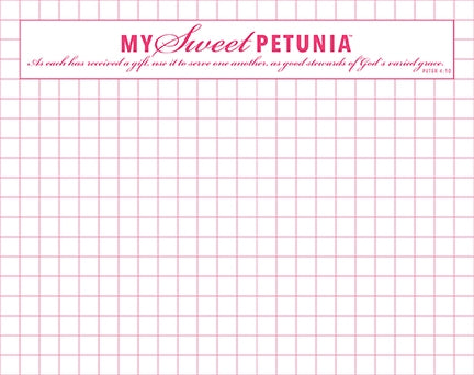 My Sweet Petunia, Mini Grid Paper Pad