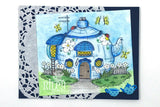 Riley & Company, Rubber Stamps & Dies Combo, Mushroom Lane - Teapot House 1