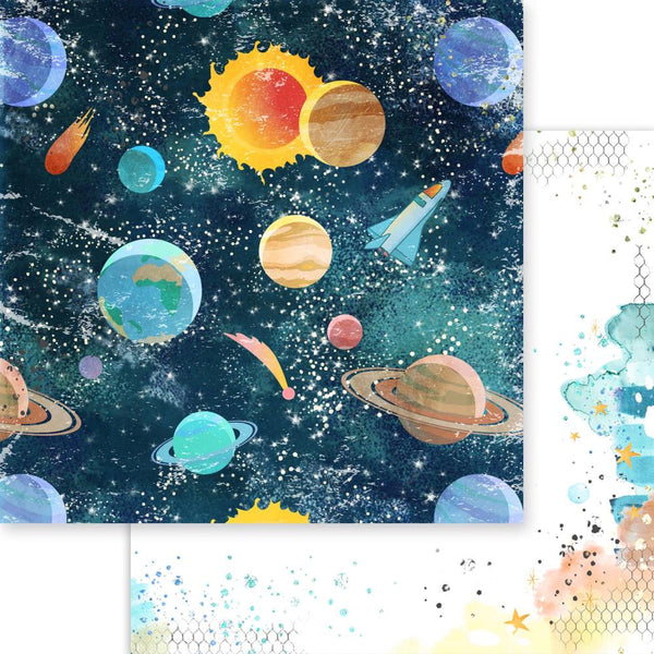 Asuka Studio, Super Awesome Double-Sided Cardstock 12"X12", Outer Space