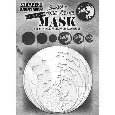 Tim Holtz Layering Mask Set 6/Pkg, Moon