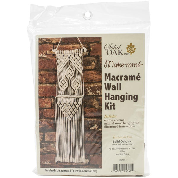 Macramé Wall Hanging Kit, Three Leaves