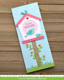 Lawn Fawn, Lawn Cuts Custom Craft Dies, Magic Iris Birdhouse Add -On