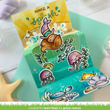 Lawn Fawn, Flip-Flop Clear Stamps & Dies Combo, Mermaid For You Flip-Flop (LF2595 & LF2596)